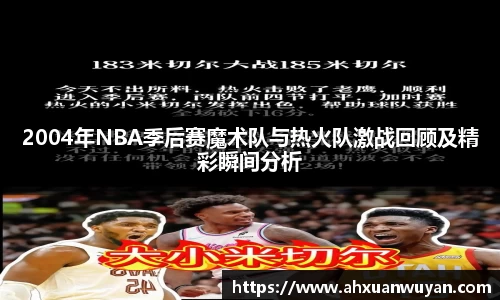 2004年NBA季后赛魔术队与热火队激战回顾及精彩瞬间分析